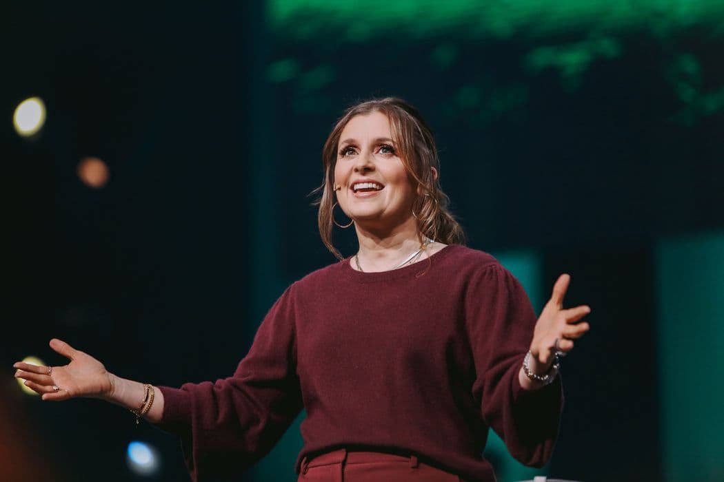 Holly Furtick preaching the sermon Old Roots New Fruits