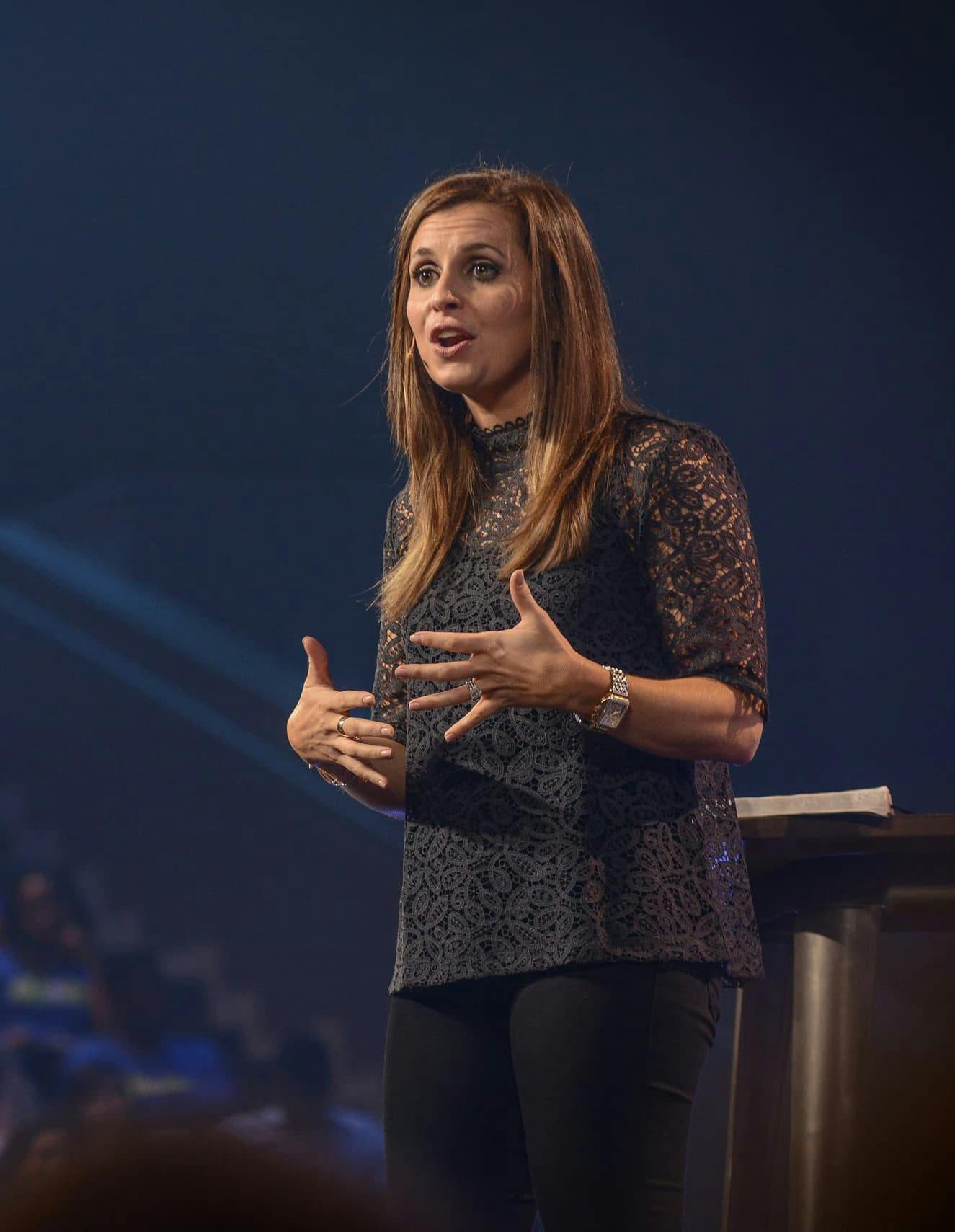 Holly Furtick preaching the sermon: 'Give What You Want'